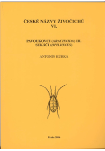 Czech names of animals, VI. Arachnids (Arachnida) III. Harvestmen (Opiliones)
