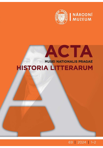 Acta Musei Nationalis Pragae – Historia litterarum