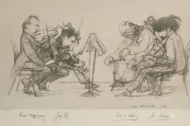 Josef Suk na kresbách Hugo Boettingera