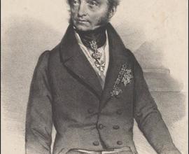 František Josef hrabě Klebelsberg, litografie, autor Josef Kriehuber, Vídeň, 1835, foto Jana Kuříková.