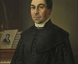 Portrét Antonína Buchtela od neznámého autora, olej, cca 1854.