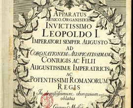Georg Muffat: Apparatus musico-organisticus […], tisk, 1690. Hudebnina z majetku A. Buchtela. NM-ČMH XIII B 56.